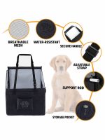 Foldable pet car seat feature overview
