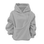 Unisex fleece pet carrier hoodie detail view