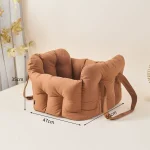 Portable Pet Car Seat & Travel Bed for Dogs and Cats - Image 3