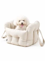 Portable Pet Car Seat & Travel Bed for Dogs and Cats