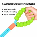Hands-Free Rope Dog Leash - Cushioned NBR Foam Handle