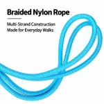 Hands-Free Rope Dog Leash - Braided Nylon Rope