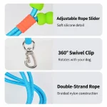 Hands-Free Rope Dog Leash - Leash Construction Details