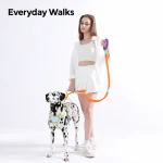 Hands-Free Rope Dog Leash - Orange Leash in Use