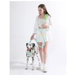 Hands-Free Rope Dog Leash - Crossbody Mint Green Leash